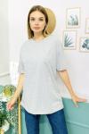 155256 Oversize Baskisiz Duz Tshirt